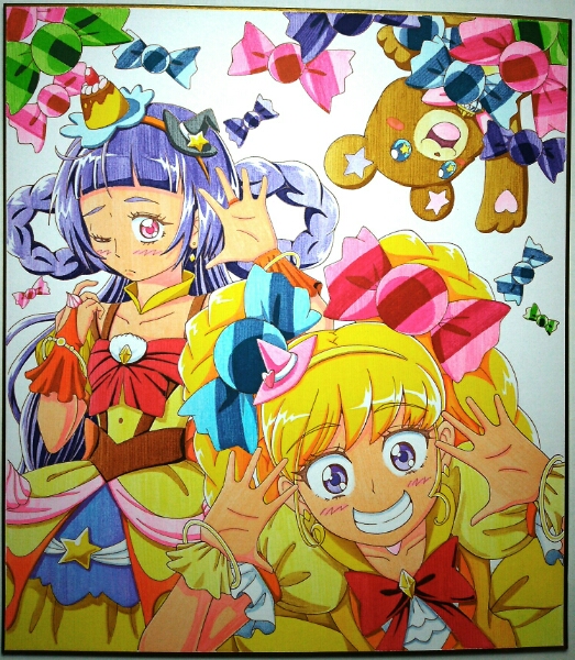 手描き色紙イラスト 同人 プリキュアトパーズスタイル 手描きイラスト 売買されたオークション情報 Yahooの商品情報をアーカイブ公開 オークファン Aucfan Com