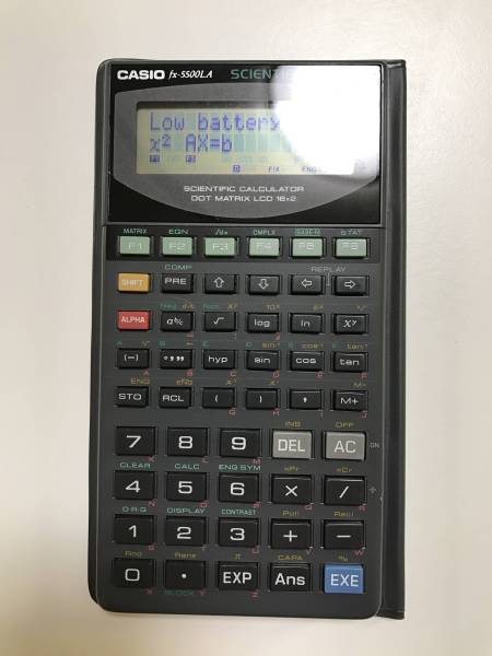 Casio 関数電卓 Fx 5500la 取扱説明書付き カシオ 売買されたオークション情報 Yahooの商品情報をアーカイブ公開 オークファン Aucfan Com