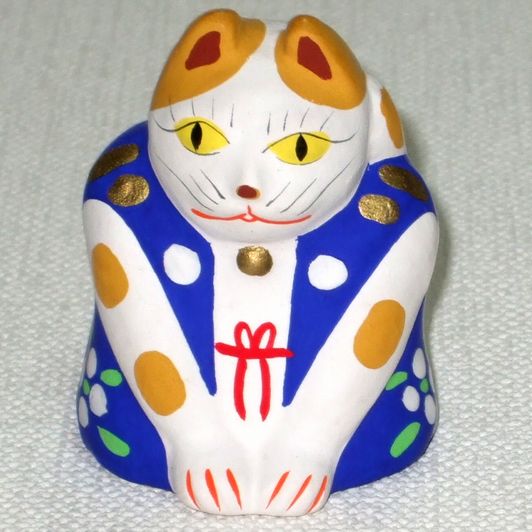 可愛い手作り 会津中湯川土人形 こらんしょねこ 青 その他 売買されたオークション情報 Yahooの商品情報をアーカイブ公開 オークファン Aucfan Com