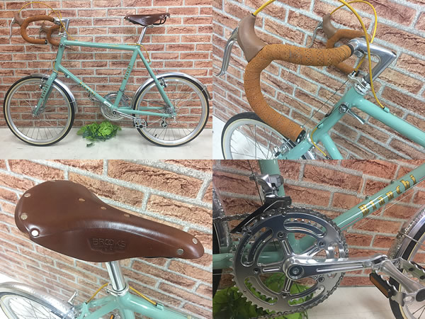 自転車 Bianchi Minivelo 10 Drop Bar ビアンキ ミニベロ ドロップハンドル チェレステ Shimano Tiagra 10s Brooks Lepre 小径車 折り畳み 分割機構なし 売買されたオークション情報 Yahooの商品情報をアーカイブ公開 オークファン Aucfan Com