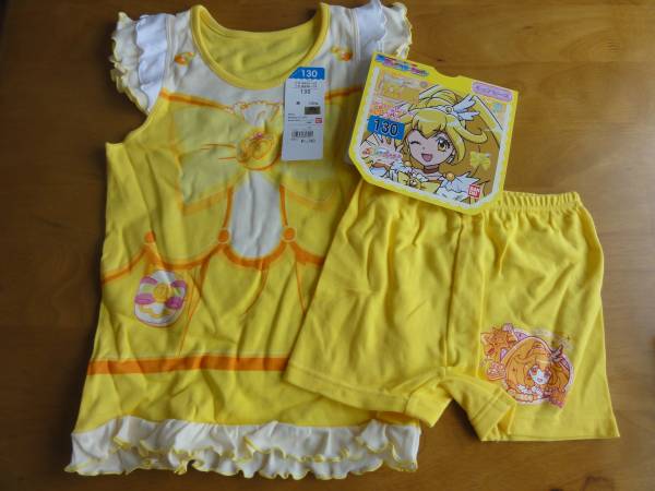 スマイルプリキュア 変身インナー 130 キュアピース 130 125 134cm 売買されたオークション情報 Yahooの商品情報をアーカイブ公開 オークファン Aucfan Com