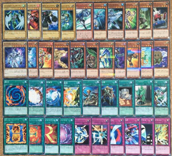 遊戯王 構築済み遊城十代ハイランダーe Heroデッキ Ex12枚付 フレイム ウィングマン 融合 フェザーマン 遊戯王 コナミ 売買されたオークション情報 Yahooの商品情報をアーカイブ公開 オークファン Aucfan Com