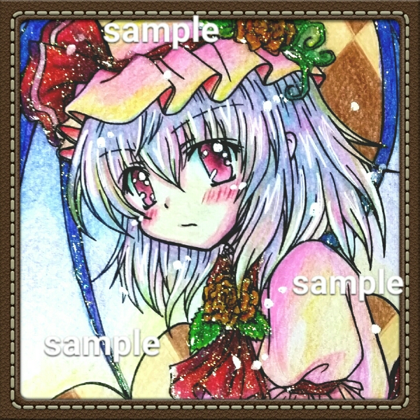 同人手描きイラスト 色紙 東方project レミリア 色鉛筆画 手描きイラスト 売買されたオークション情報 Yahooの商品情報をアーカイブ公開 オークファン Aucfan Com