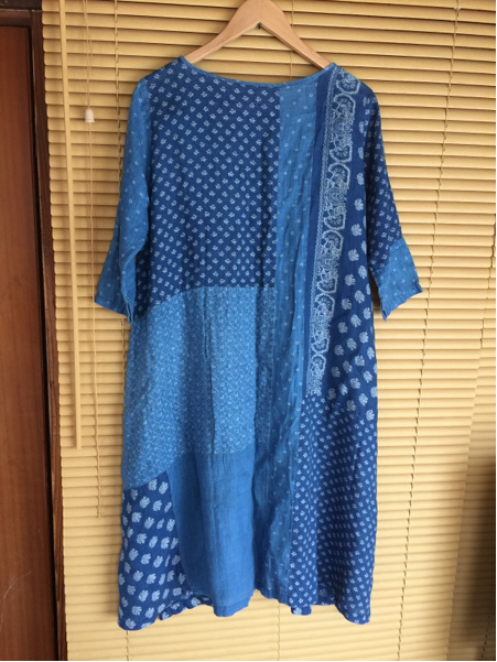 キャピタル Kapital ワンピース パッチワーク インディゴ 藍染 女性用 売買されたオークション情報 Yahooの商品情報をアーカイブ公開 オークファン Aucfan Com