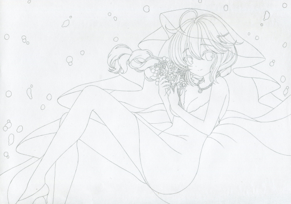 同人手描きイラスト 艦隊これくしょん 艦これ 時雨 花嫁 ウエディング 水彩紙の質問一覧