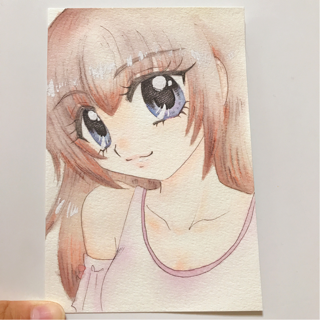 栖エルゴ 肩出しセクシーな女の子 少女 ロングヘア 手描きイラスト 手書き オリジナル 手描きイラスト 売買されたオークション情報 Yahooの商品情報をアーカイブ公開 オークファン Aucfan Com