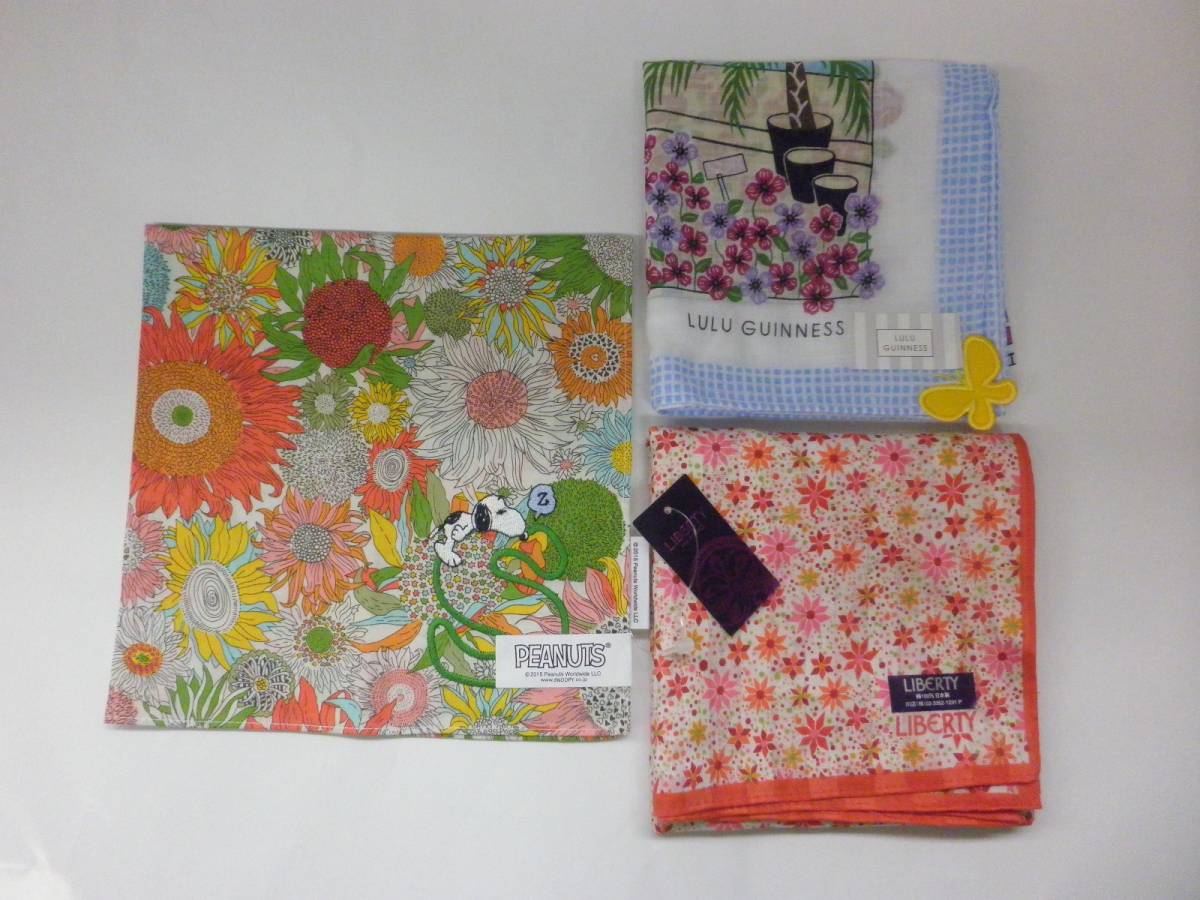 リバティ ルルギネス スヌーピー お花屋さん ハンカチ3枚 女性用 売買されたオークション情報 Yahooの商品情報をアーカイブ公開 オークファン Aucfan Com