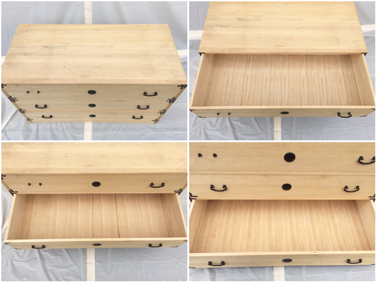 訳あり 角金具 稲穂プレート 三段 桐箪笥 桐タンス H57 W95 D45 チェスト 和箪笥 リメイク 修理に 岩手発 直接引取可 箪笥 売買されたオークション情報 Yahooの商品情報をアーカイブ公開 オークファン Aucfan Com