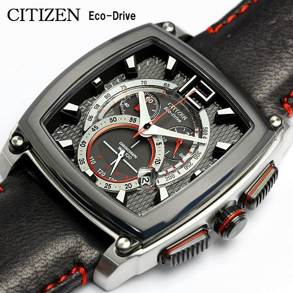 正規品 シチズン Citizen エコドライブ ソーラー レザー革ベルト メンズ クロノグラフ １０気圧防水 ダイバー スクエア 腕時計 プロマスター 売買されたオークション情報 Yahooの商品情報をアーカイブ公開 オークファン Aucfan Com