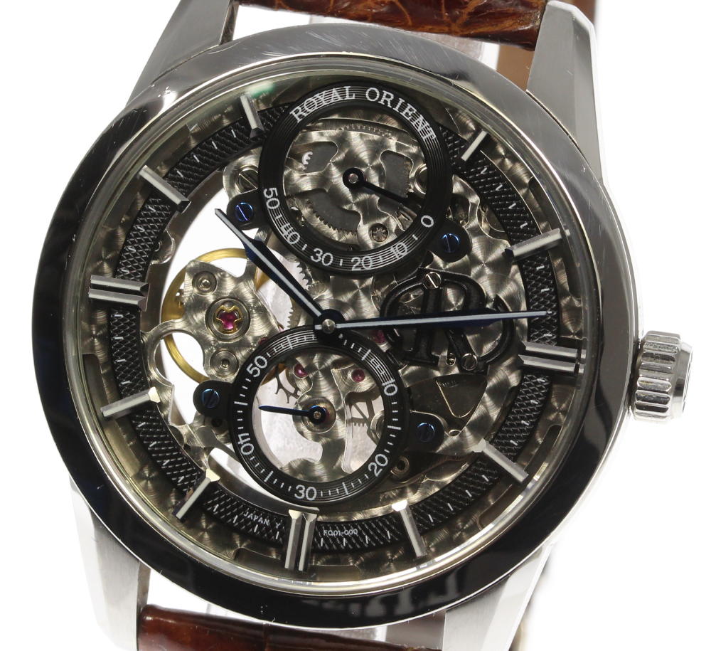 Orient オリエント ロイヤルオリエント Fq01 C00 スモールセコンド フルスケルトン 手巻き メンズ 革ベルト オリエント 売買されたオークション情報 Yahooの商品情報をアーカイブ公開 オークファン Aucfan Com