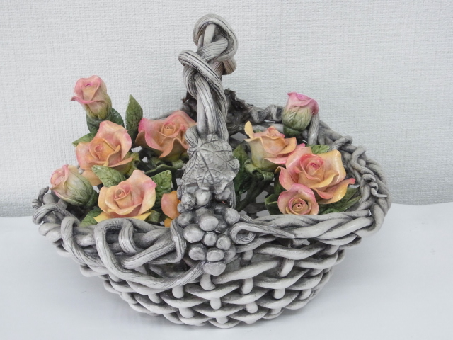 紙粘土細工 バラかご インテリアオブジェ その他 売買されたオークション情報 Yahooの商品情報をアーカイブ公開 オークファン Aucfan Com