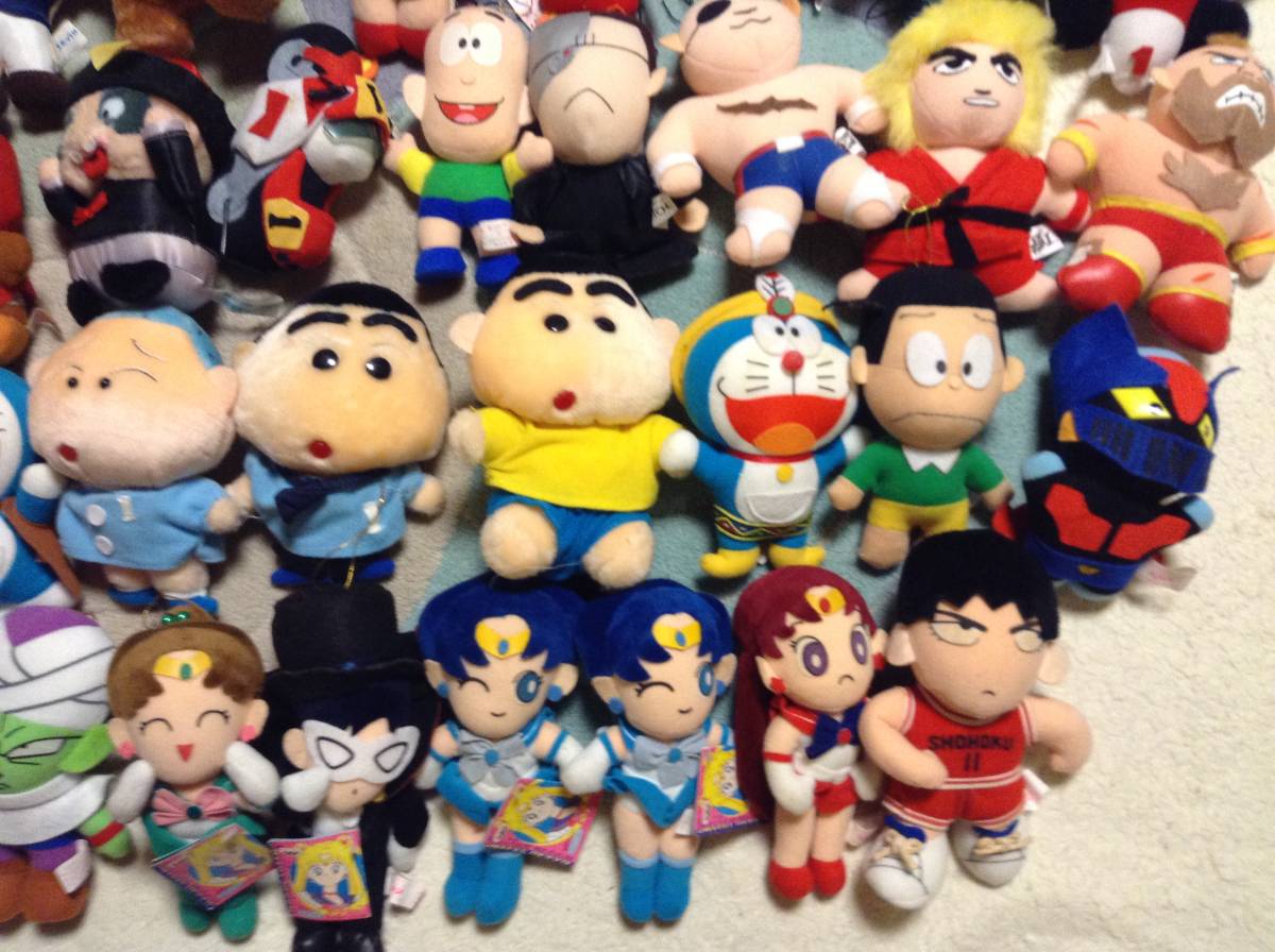 ジャンク品 プライズぬいぐるみ ４２個セット セーラームーン ドラえもん クレヨンしんちゃんなど キャラクター 売買されたオークション情報 Yahooの商品情報をアーカイブ公開 オークファン Aucfan Com