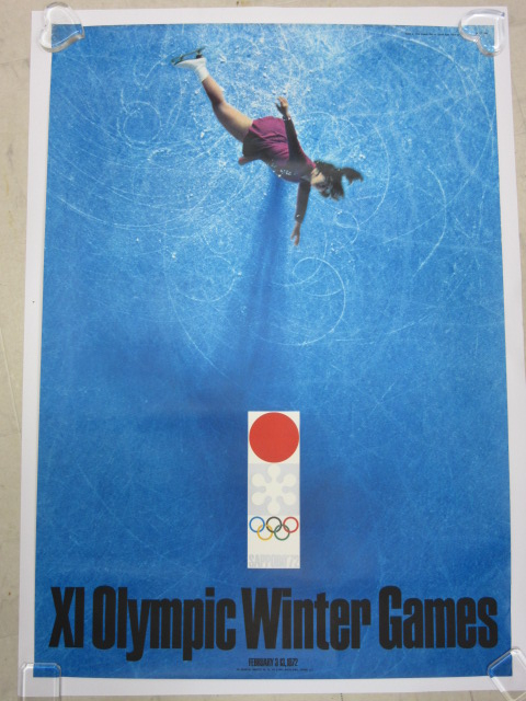 冬季 オリンピック 公式ポスター 1972年 札幌オリンピック 亀倉雄策デザイン フィギュアスケート オリンピック 売買されたオークション情報 Yahooの商品情報をアーカイブ公開 オークファン Aucfan Com