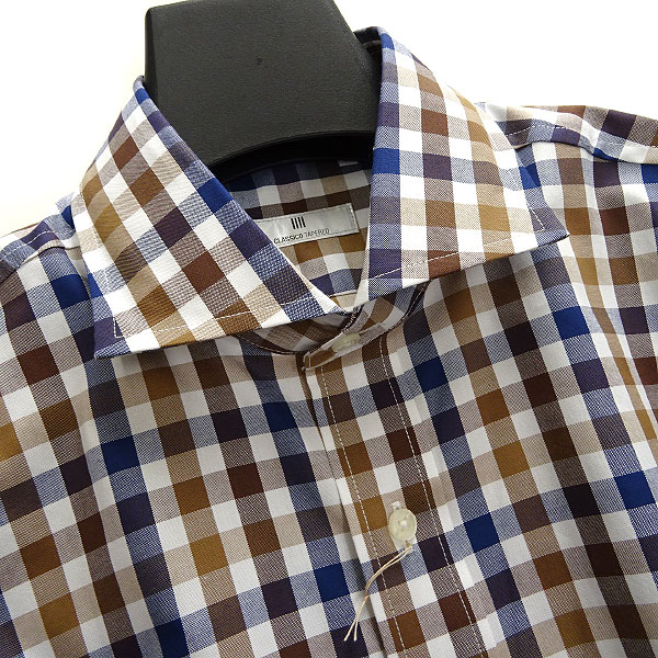 スーツセレクト ギンガムチェック柄カッタウェイシャツm茶 紺 I Suit Select ビジカジ メンズ Mサイズ 売買されたオークション情報 Yahooの商品情報をアーカイブ公開 オークファン Aucfan Com