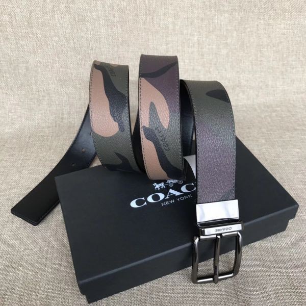 コーチ Coach メンズ ベルト F649 Pvc レザー リバーシブル カモフラージュ 迷彩柄 C396 皮革 レザー 売買されたオークション情報 Yahooの商品情報をアーカイブ公開 オークファン Aucfan Com