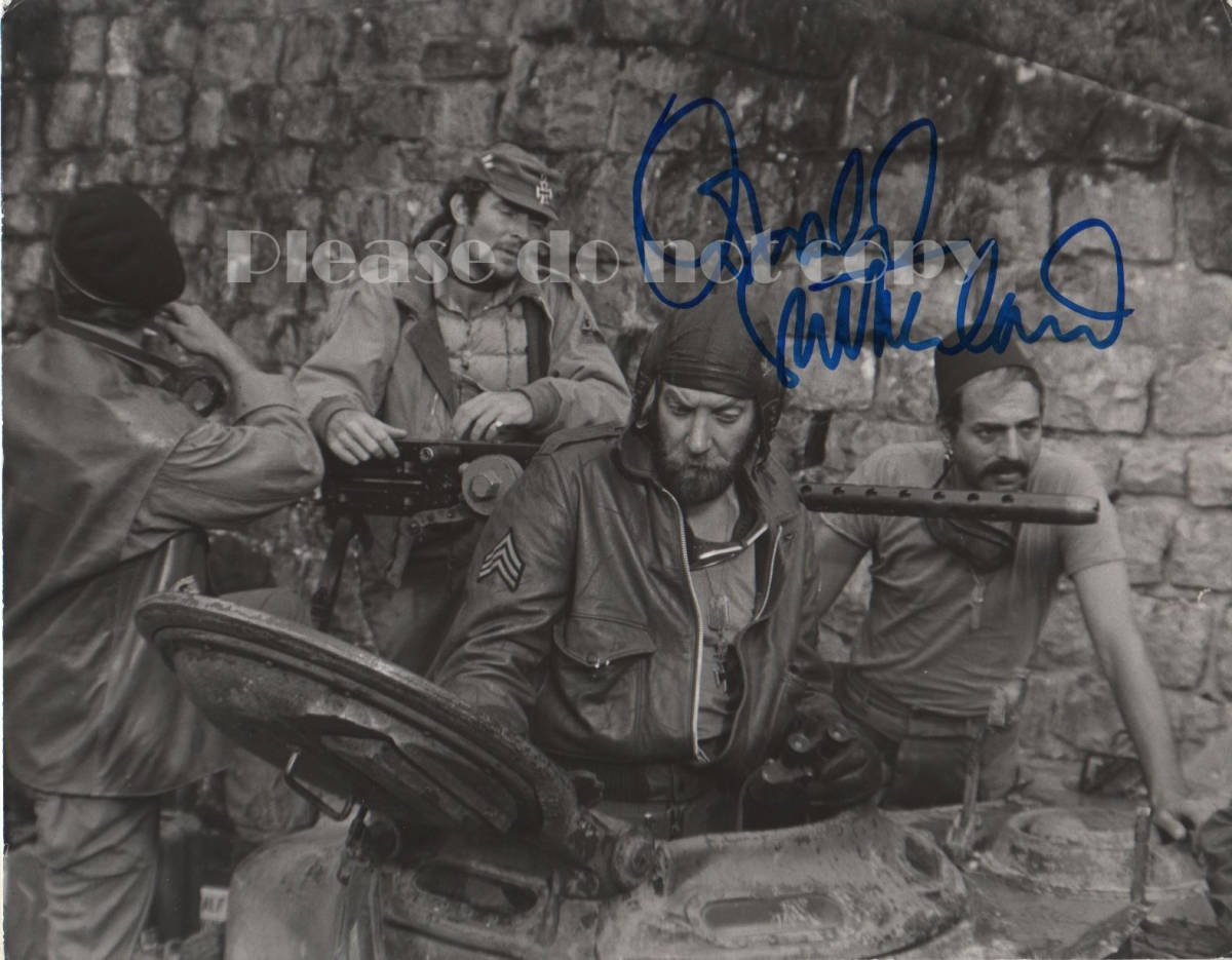 1970年 映画 戦略大作戦 オットボール軍曹 ドナルド サザーランド サインフォト サイン 売買されたオークション情報 Yahooの商品情報をアーカイブ公開 オークファン Aucfan Com