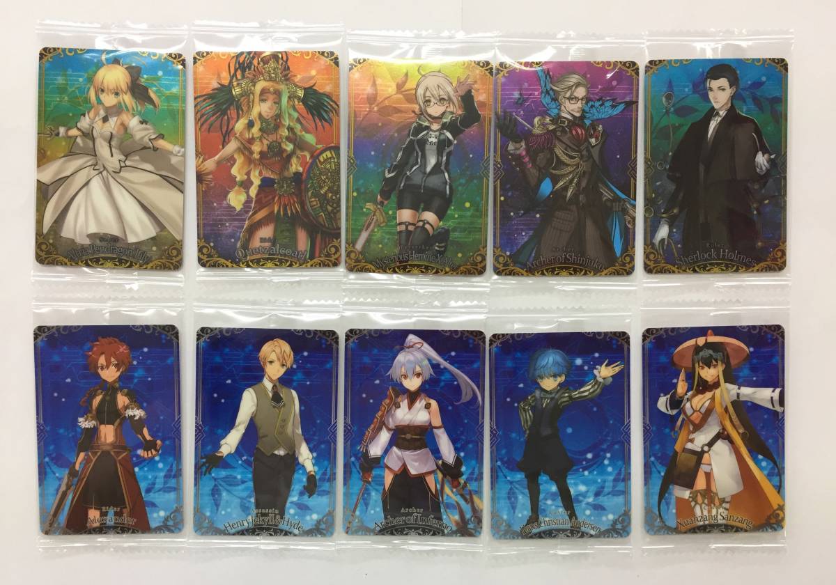 ウエハース Fate Grand Order 3弾 アルトリア リリィ 謎のヒロインx 新宿のアーチャー ホームズ 他 10枚セット 特価 Fgo その他 売買されたオークション情報 Yahooの商品情報をアーカイブ公開 オークファン Aucfan Com