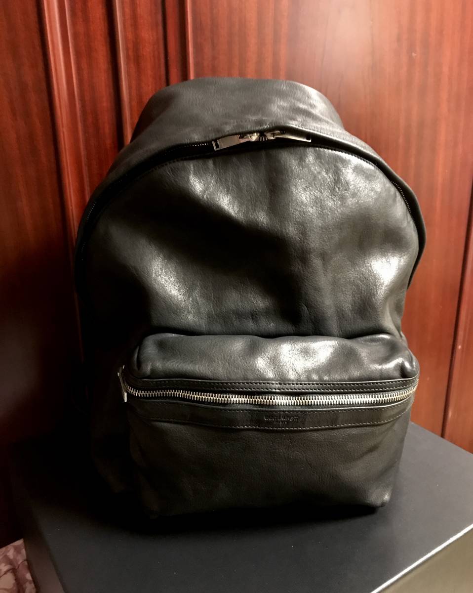 サンローランパリ オールレザー バックパック リュックサック バッグ Saint Laurent Paris ヴィンテージ加工レザー 男性用 売買されたオークション情報 Yahooの商品情報をアーカイブ公開 オークファン Aucfan Com