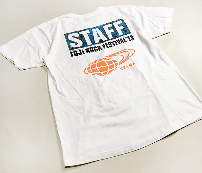 Fuji Rock Festival 13 フジロック 13 Beams 半袖tシャツ スタッフtシャツ L Printstar Tシャツ 売買されたオークション情報 Yahooの商品情報をアーカイブ公開 オークファン Aucfan Com