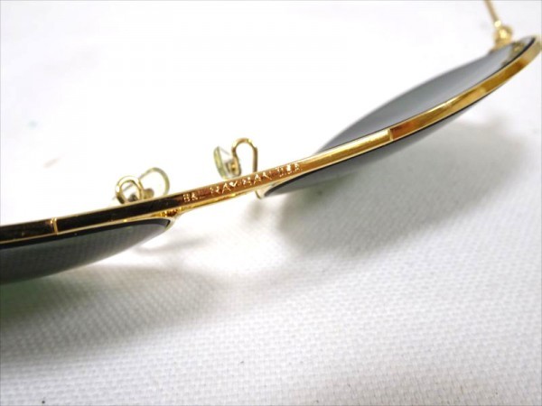 レイバン サングラス ｂ ｌ グリーンレンズ ゴールド金具 ティアドロップ クリア ユニセックス 58 14 ロゴ アウトドア サングラス 売買されたオークション情報 Yahooの商品情報をアーカイブ公開 オークファン Aucfan Com