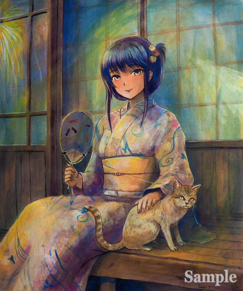 手書きイラスト F8水彩紙 オリジナル 夕涼み 手描きイラスト 売買されたオークション情報 Yahooの商品情報をアーカイブ公開 オークファン Aucfan Com