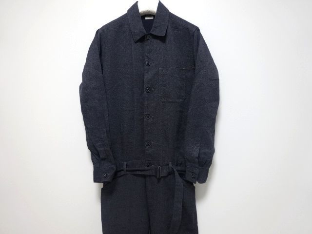 Comoli リネン シルク ブラックシャンブレー ジャンプスーツ 2 Size コモリ ごま塩 オールインワン メンズ オーバーオール 売買されたオークション情報 Yahooの商品情報をアーカイブ公開 オークファン Aucfan Com