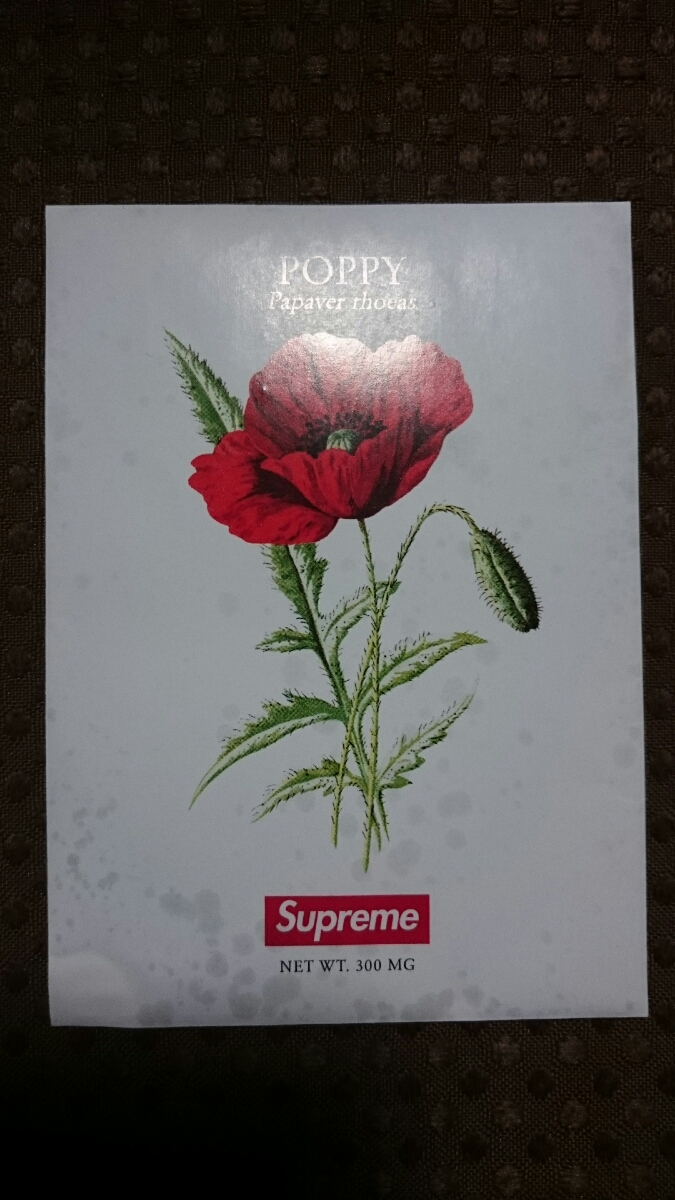 Supreme シュプリーム 18ss 立ち上げ ノベルティ Poppy ポピー ケシの実 国内正規品 非売品 花の種 その他 売買されたオークション情報 Yahooの商品情報をアーカイブ公開 オークファン Aucfan Com