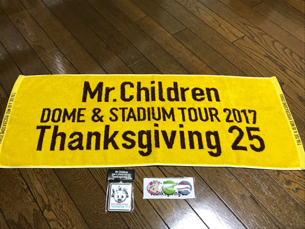 Mr Children 17 ミスチル ツアーグッズ メモリアルフェイスタオル ミスチルくんキーホルダー 布刺繍バッチｂ 京セラドーム Mr Children 売買されたオークション情報 Yahooの商品情報をアーカイブ公開 オークファン Aucfan Com