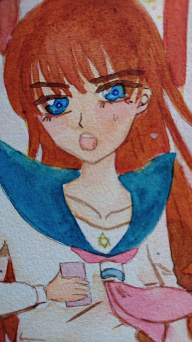 創作 オリジナル かごめかごめ 女の子 セーラー服 手描きイラスト 透明水彩 手描きイラスト 売買されたオークション情報 Yahooの商品情報をアーカイブ公開 オークファン Aucfan Com