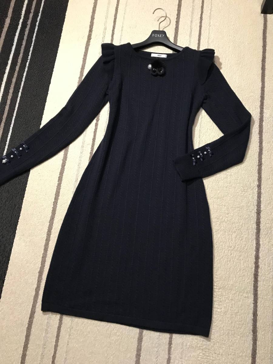 17 Reneルネ リボンニットワンピース 36 クリーニング ルネ 売買されたオークション情報 Yahooの商品情報をアーカイブ公開 オークファン Aucfan Com