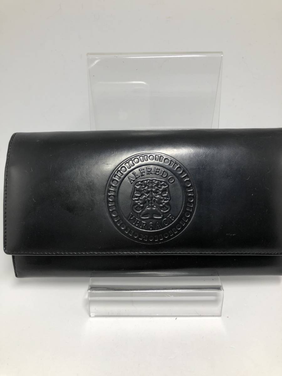 モデル ヴェルサーチ Alfredo Versace 長財布 パテント エナメルレザー 黒 ブラック 豪華 メンズ その他 売買されたオークション情報 Yahooの商品情報をアーカイブ公開 オークファン Aucfan Com
