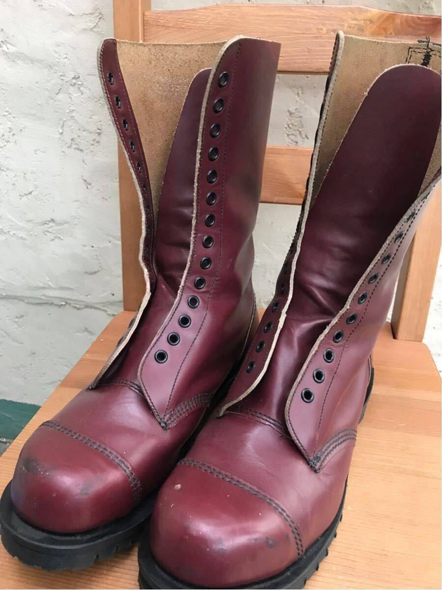 廃盤 英国製 Gettagrip ゲッタグリップ 14ホール 編み上げブーツ レザー チェリーレッド ドクターマーチン Uk8 27cm スキンズ パンク Uk8 売買されたオークション情報 Yahooの商品情報をアーカイブ公開 オークファン Aucfan Com