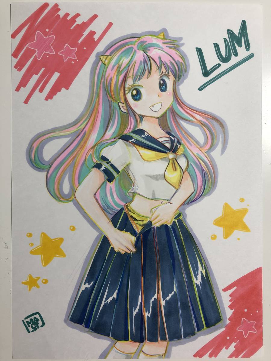 高橋留美子うる星やつらラムちゃん友引高校制服 同人手描きイラスト彩色a4ケント紙彩色ラフ画 オリジナルスクラッチアート ラミカ Not色紙 手描き イラスト 売買されたオークション情報 Yahooの商品情報をアーカイブ公開 オークファン Aucfan Com