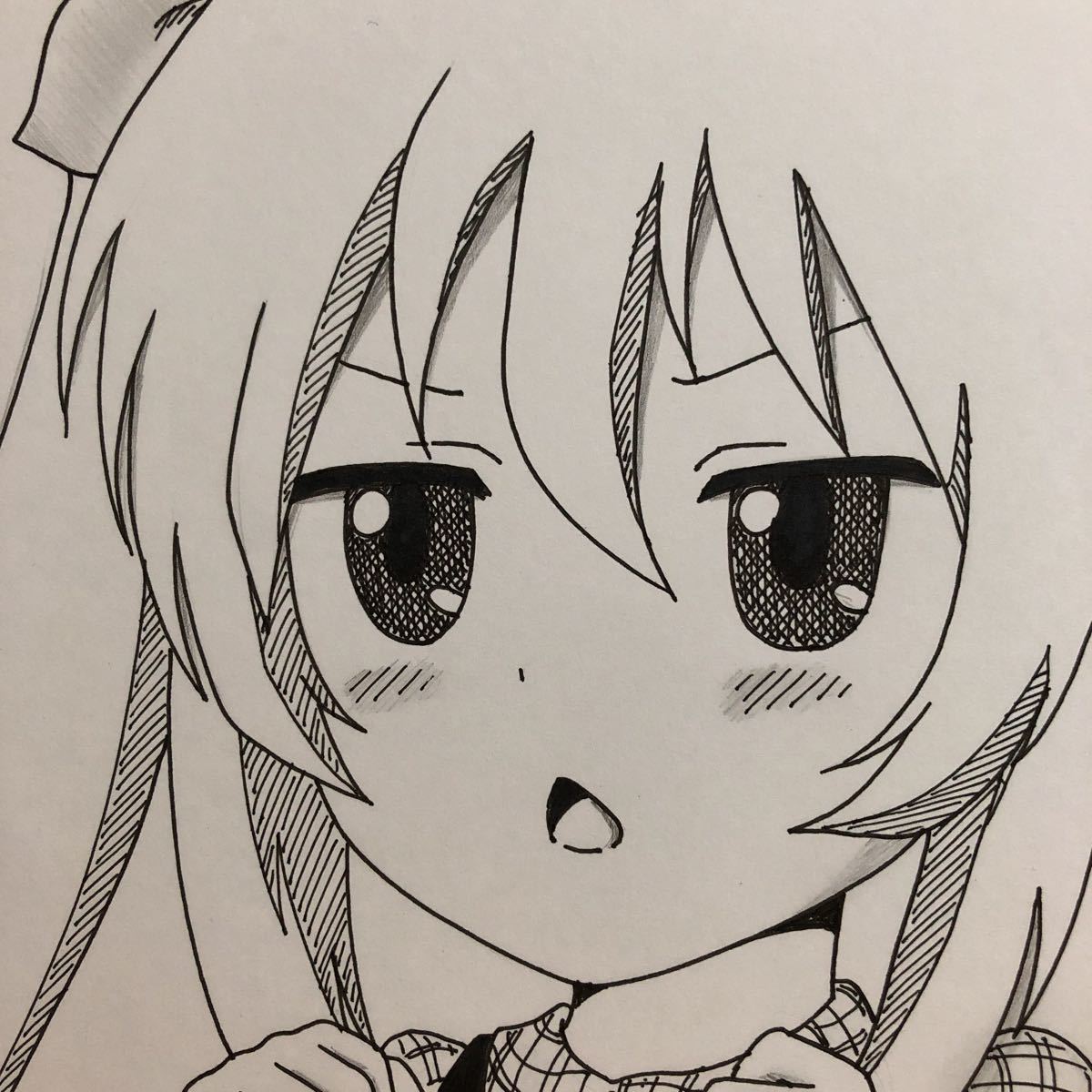 手描きイラスト 似顔絵パロディ のんのんびより れんちょん 宮内れんげ さなぎさん 完全変態なん サイズ 上質紙135kg モノクロ 手描きイラスト 売買されたオークション情報 Yahooの商品情報をアーカイブ公開 オークファン Aucfan Com