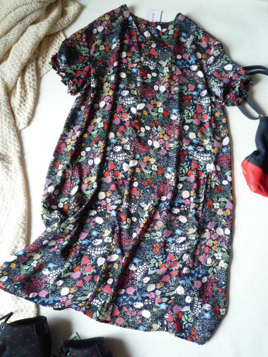 レイカズン Ray Cassin ワンピース ロングワンピース 花柄 ネイビー フラワーpt５分袖ボリュームワンピース 送料 185円 Mサイズ 売買されたオークション情報 Yahooの商品情報をアーカイブ公開 オークファン Aucfan Com