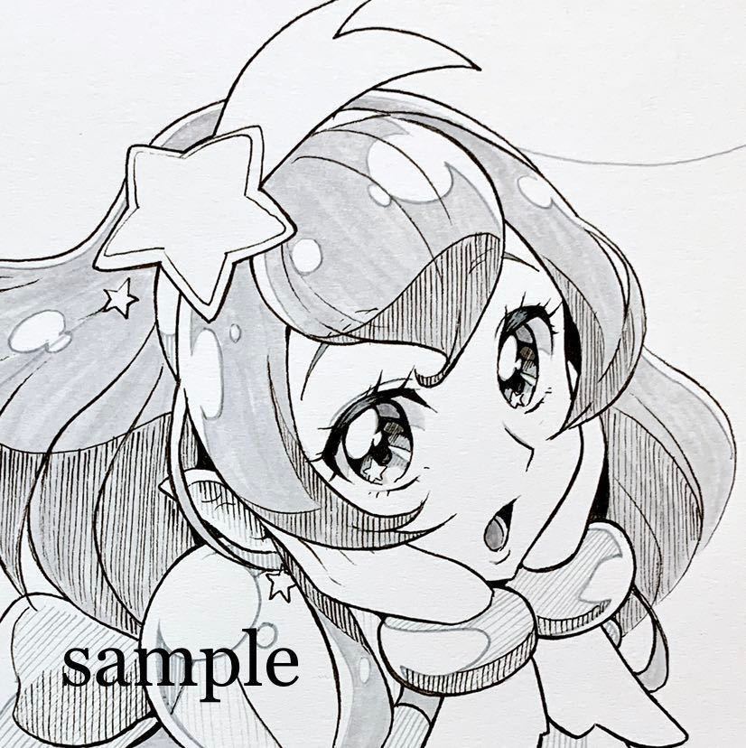 手描き同人イラスト キュアミルキー スター トゥインクルプリキュア モノクロ B6サイズ 手描きイラスト 売買されたオークション情報 Yahooの商品情報をアーカイブ公開 オークファン Aucfan Com
