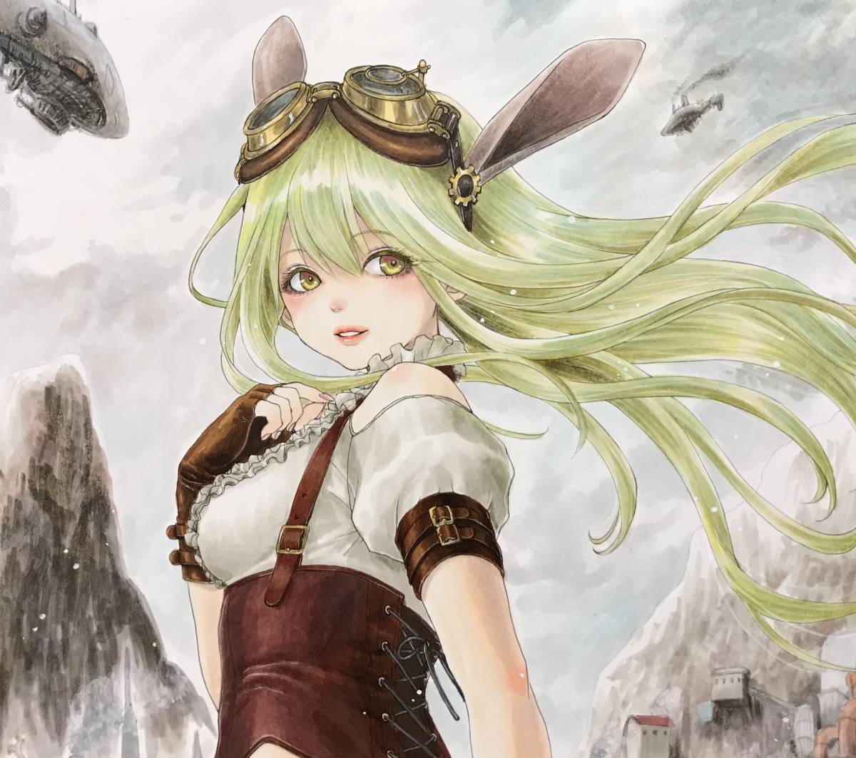手描きイラスト スチームパンク 手描きイラスト 売買されたオークション情報 Yahooの商品情報をアーカイブ公開 オークファン Aucfan Com