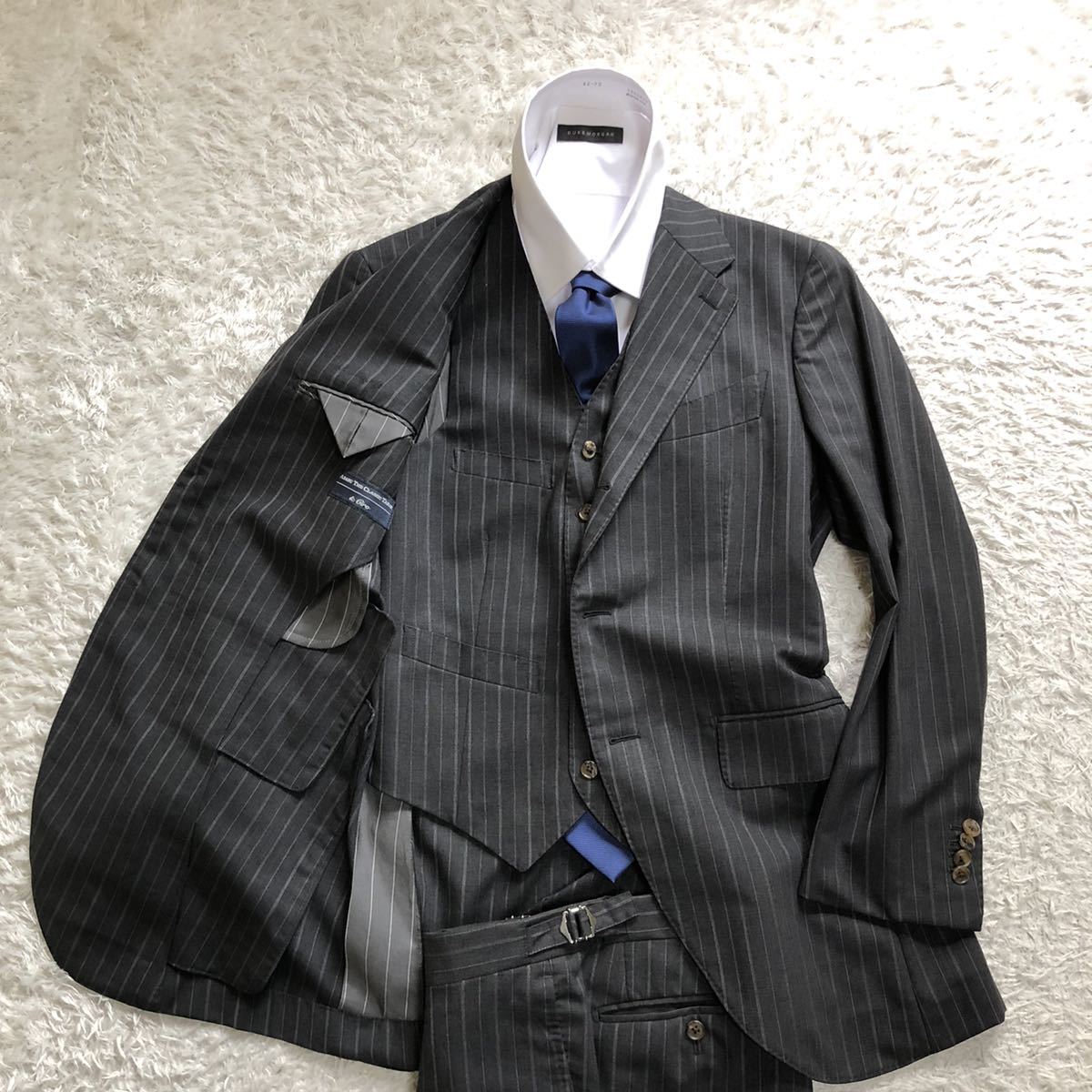 麻布テーラー ロロピアーナ 3ピース スーツ グレー Azabu The Classic Tailor Mサイズ 売買されたオークション情報 Yahooの商品情報をアーカイブ公開 オークファン Aucfan Com