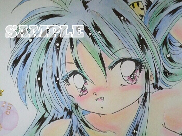 手描きイラストボード うる星やつら ラムちゃん 364 257サイズ 作 古川あかね 手描きイラスト 売買されたオークション情報 Yahooの商品情報をアーカイブ公開 オークファン Aucfan Com