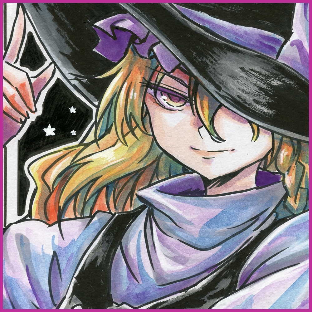 東方project 普通の魔法使い 霧雨魔理沙 手描きイラスト 大色紙 手描きイラスト 売買されたオークション情報 Yahooの商品情報をアーカイブ公開 オークファン Aucfan Com