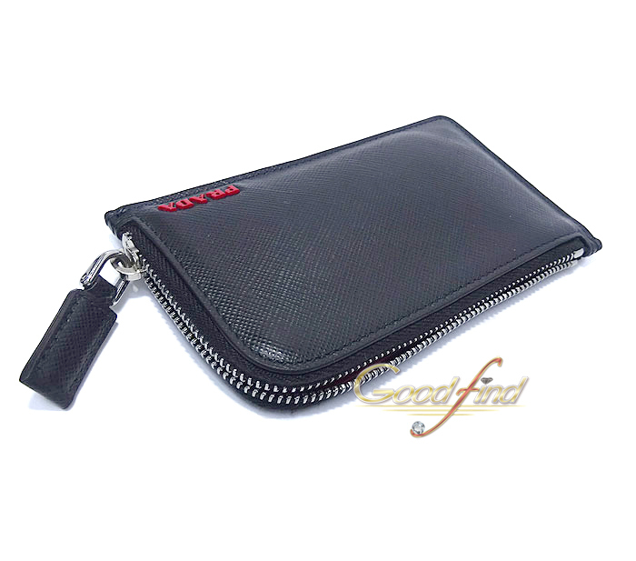 プラダ Prada L字ファスナーコインケース 小銭入れ 財布 ミニ コンパクト レザー 革 ブラック レッド メンズ レディース 箱付 男性用財布 売買されたオークション情報 Yahooの商品情報をアーカイブ公開 オークファン Aucfan Com