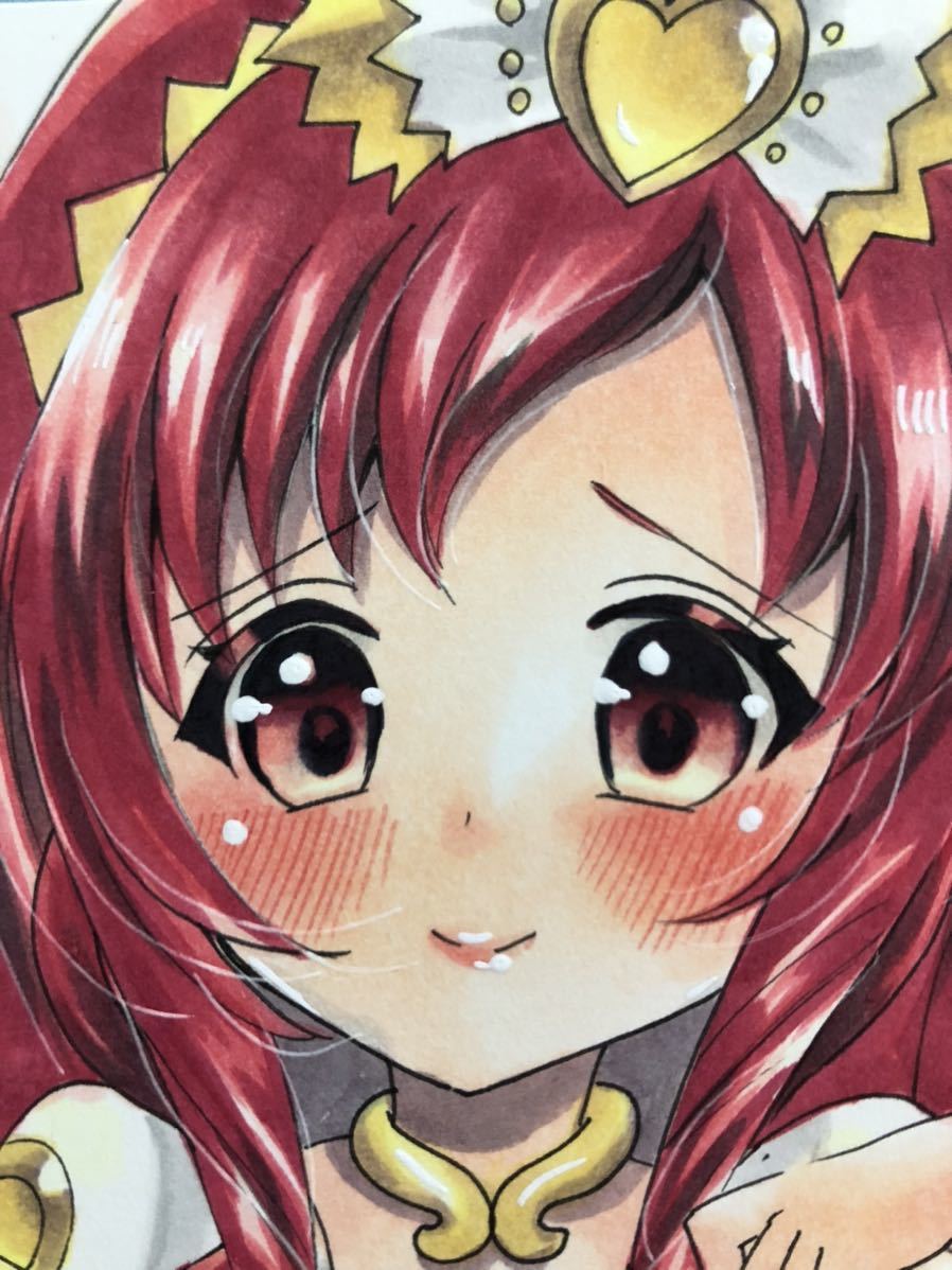 手描きイラスト ドキドキ プリキュア キュアエース たくし上げ 手描きイラスト 売買されたオークション情報 Yahooの商品情報をアーカイブ公開 オークファン Aucfan Com