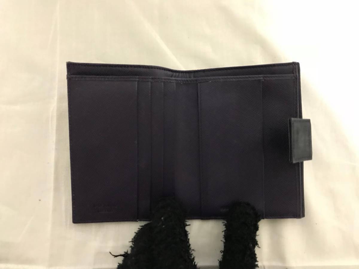 本物プラダprada本革レザーナイロン二つ折り財布サイフ紫パープル札入れメンズレディース旅行トラベル 女性用財布 売買されたオークション情報 Yahooの商品情報をアーカイブ公開 オークファン Aucfan Com