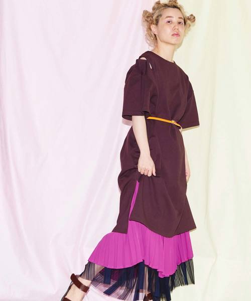 Note Et Silence Caph ノートエシロンス 天竺スラッシュワンピース ボーダー 紫 パープル Rukkilill Ebonyivory Beams Nitca ビュルデサボン 売買されたオークション情報 Yahooの商品情報をアーカイブ公開 オークファン Aucfan Com