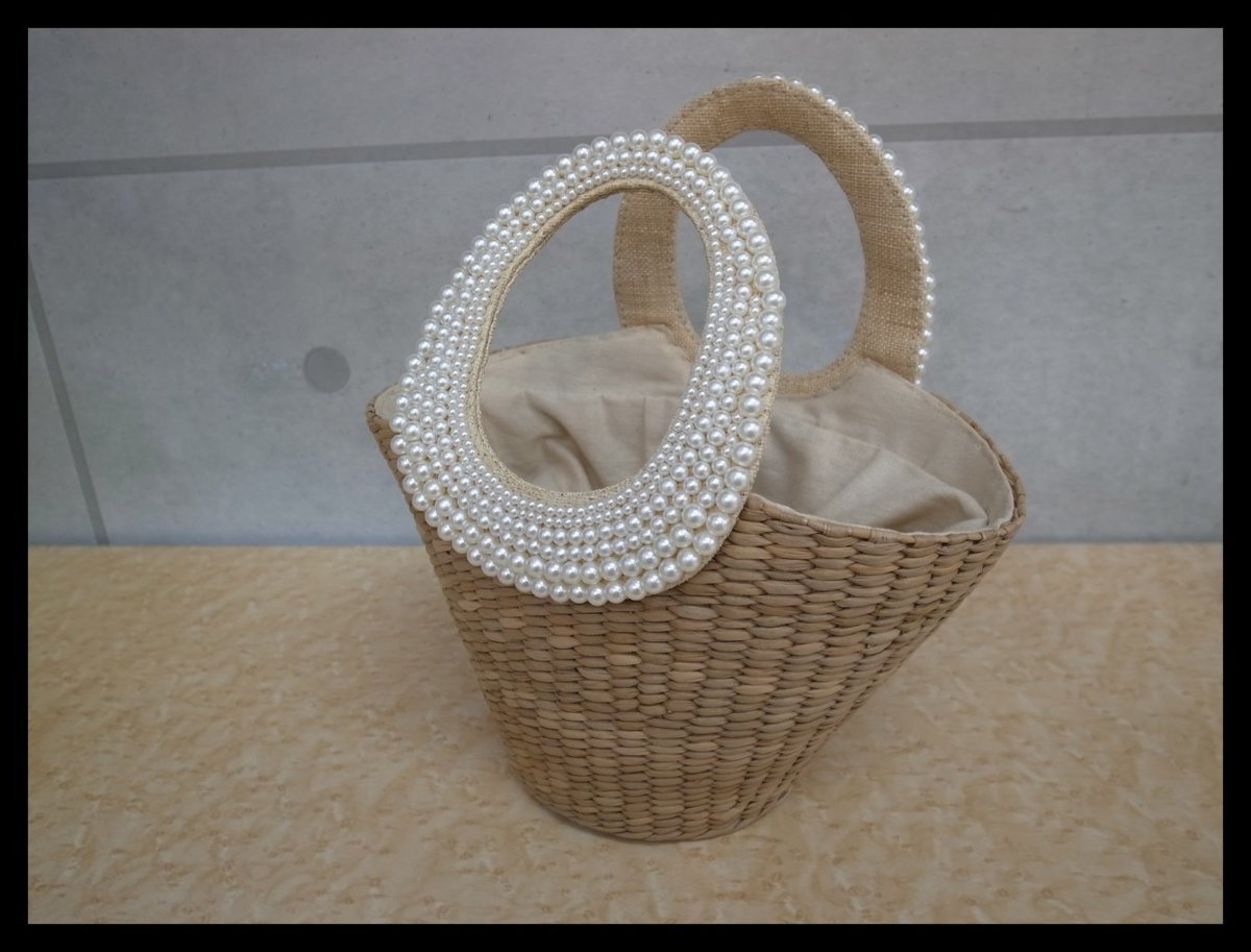 B196t アナトリエ フェイクパール かごバッグ ハンドバッグ Anatelier アナトリエ 売買されたオークション情報 Yahooの商品情報をアーカイブ公開 オークファン Aucfan Com