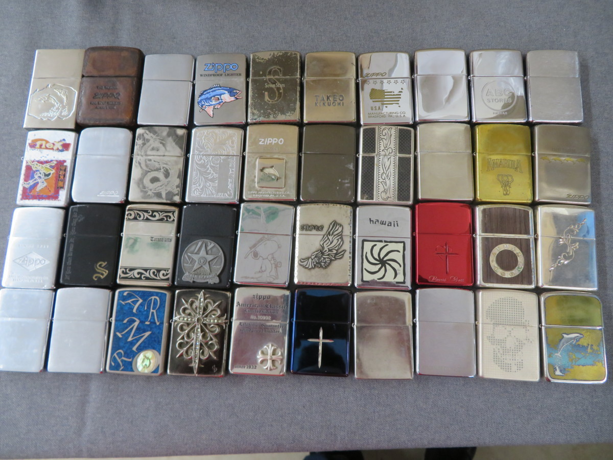 1円 大量 40個セット Zippo ジッポー ジッポ ライター セット まとめて Zippo 売買されたオークション情報 Yahooの商品情報をアーカイブ公開 オークファン Aucfan Com