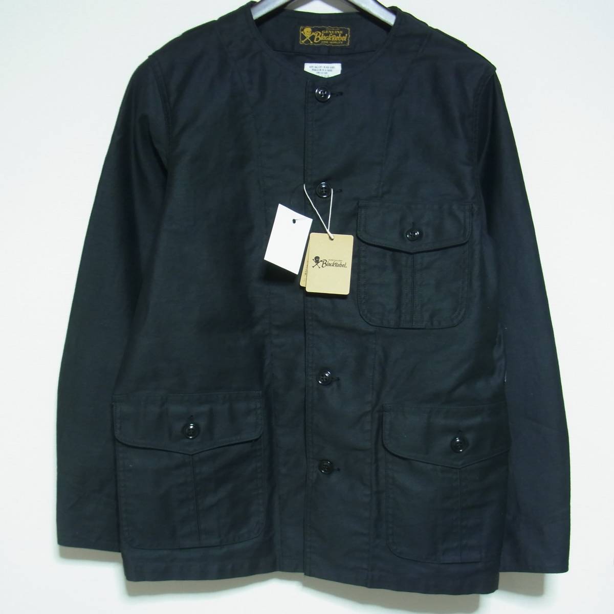 タグ付き Rude Gallery ルードギャラリー Br2780 ファティーグジャケット ノーカラーミリタリージャケット 3 ブラック 男性用 売買されたオークション情報 Yahooの商品情報をアーカイブ公開 オークファン Aucfan Com