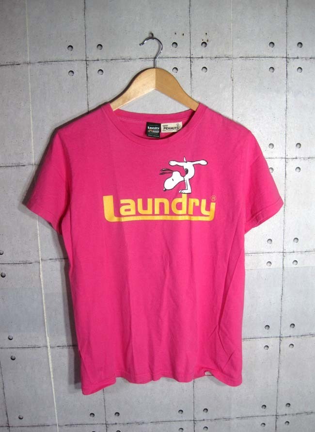 Laundry ランドリー X Vintage Peanuts ピーナッツ コラボ スヌーピー プリント Tシャツs M ピンク イラスト キャラクター 売買されたオークション情報 Yahooの商品情報をアーカイブ公開 オークファン Aucfan Com