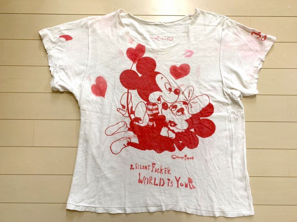 ビンテージ パロディ ミッキー ミニー エロ Fuck パンク Tシャツ 手刷り 珍品 Vintage Punk Sex ファック スカルクロスボーン 80 S 90 S イラスト キャラクター 売買されたオークション情報 Yahooの商品情報をアーカイブ公開 オークファン Aucfan Com