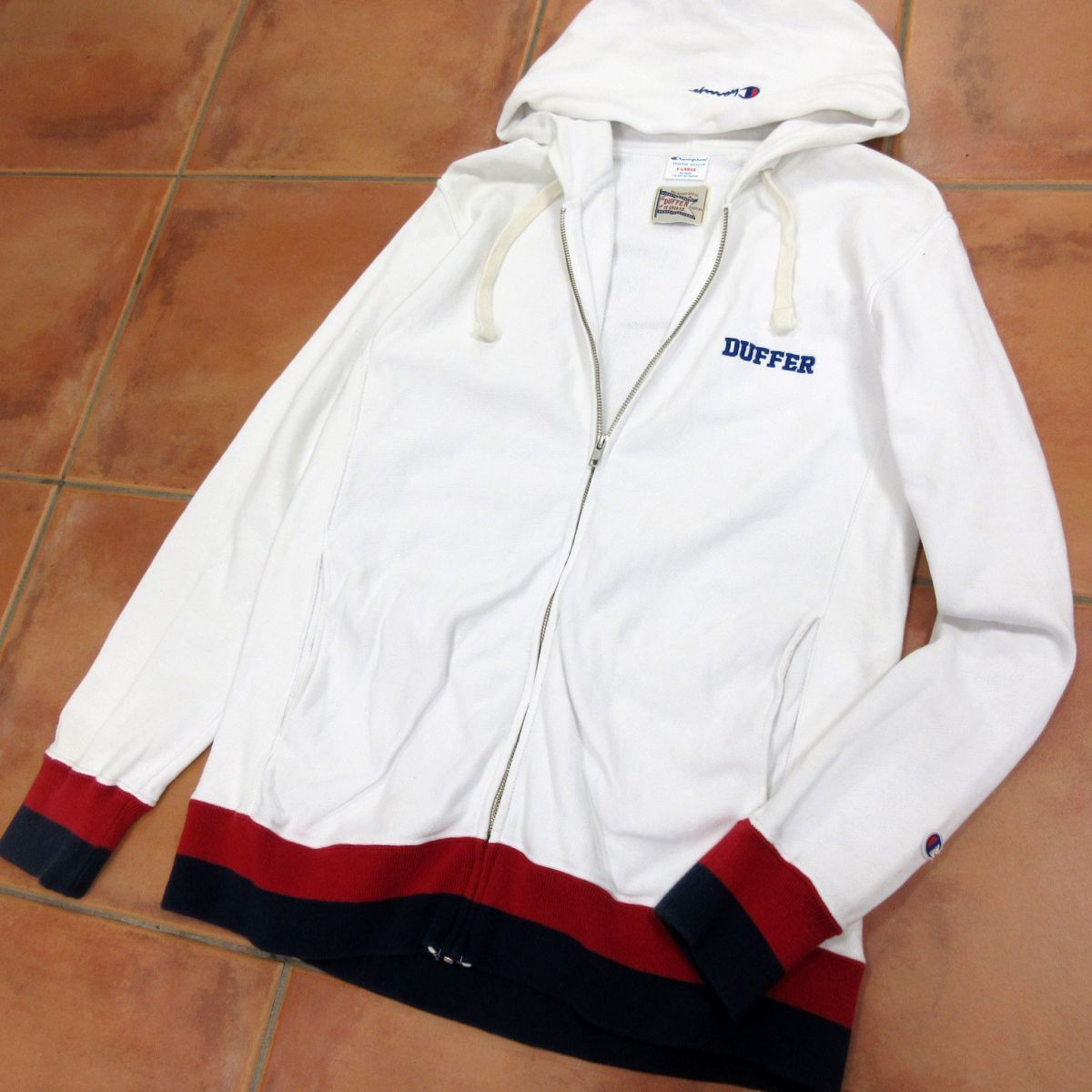 1円 ダファー チャンピオン パーカー ジップジャケット スウェットjkt ロゴ刺繍 春物 Champion The Duffer Of St George リバースウィーブ パーカ 売買されたオークション情報 Yahooの商品情報をアーカイブ公開 オークファン Aucfan Com